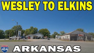 Wesley to Elkins, Arkansas