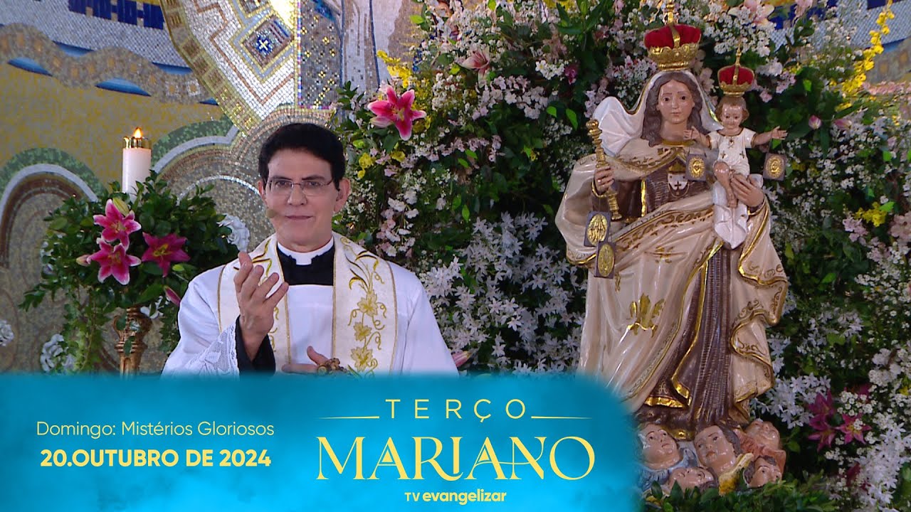 Domingo: Mistérios Gloriosos | Terço Mariano com @PadreManzottiOficial | 20/10/24