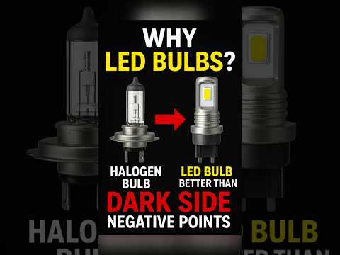 LED Bulbs vs Halogen Bulbs – Dark Truth Revealed! 🚘💡#CarLED #HalogenVsLED #CarUpgrade #CarMods