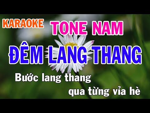Đêm Thang Lang Karaoke Tone Nam Nhạc Sống - Phối Mới Dễ Hát - Nhật Nguyễn