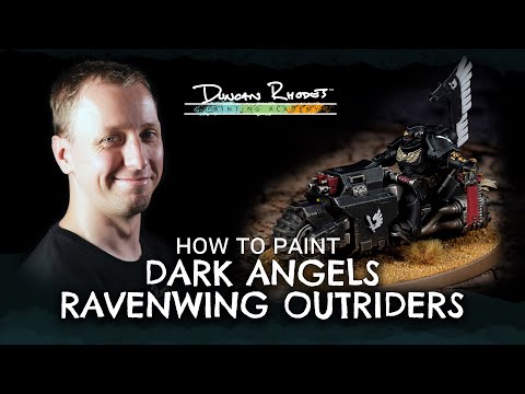 How to Paint: Dark Angels Ravenwing Outrider.