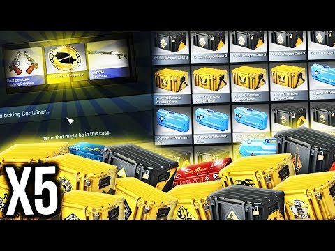 Opening 5 of Every CS:GO Case + Package ! Video