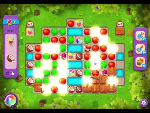 GardenScapes Level 4178 no boosters (15 moves)