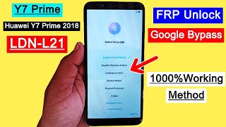 Huawei Y7 Prime 2018 (LDN-L21) FRP Bypass | Google Account Unlock/FRP Unlock Without PC New 2023