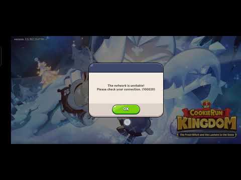 the network is unstable please check your connection