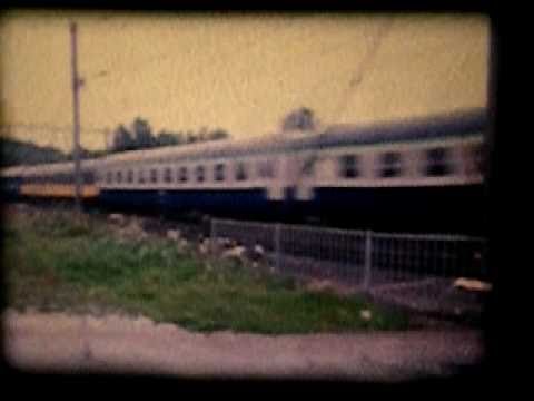 3. Aug. 1985 Nederlandse Autoslaaptrein met reeks 1200 en NS Restaurant-rijtuig van Zuid Frankrijk