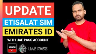How to renew etisalat sim card online 2024 | how to update etisalat sim online with uae pass account