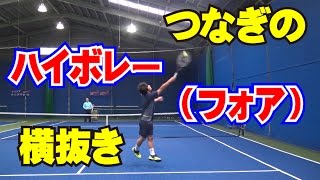 「つなぎのハイボレー（フォア）横抜き」Tennis Rise テニス・レッスン動画