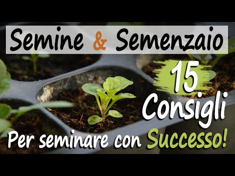 SEMINE e SEMENZAIO |15 TRUCCHI, CONSIGLI, SEGRETI contadini per seminare con SUCCESSO
