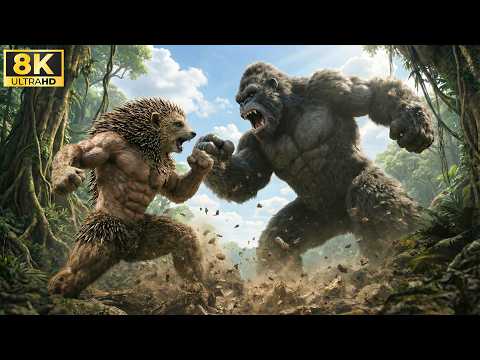 King Kong vs Giant Hedgehog Man: The Biggest Clash on Skull Island | King Kong Full Movie