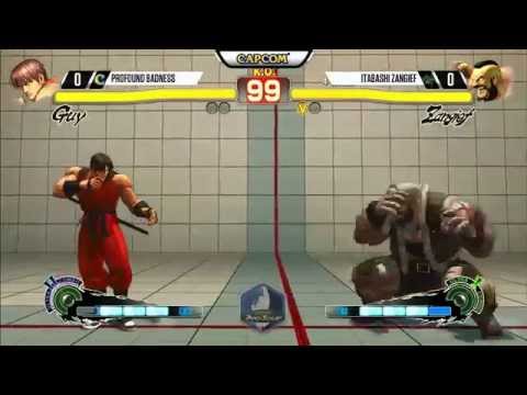 Profound Badness (Guy) vs Itabashi (Zangief) - Final Round 18 USF4 - 720p 60fps