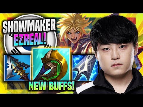 SHOWMAKER TRIES EZREAL WITH NEW BUFFS! - DK ShowMaker Plays Ezreal Mid vs Leblanc! | Season 11