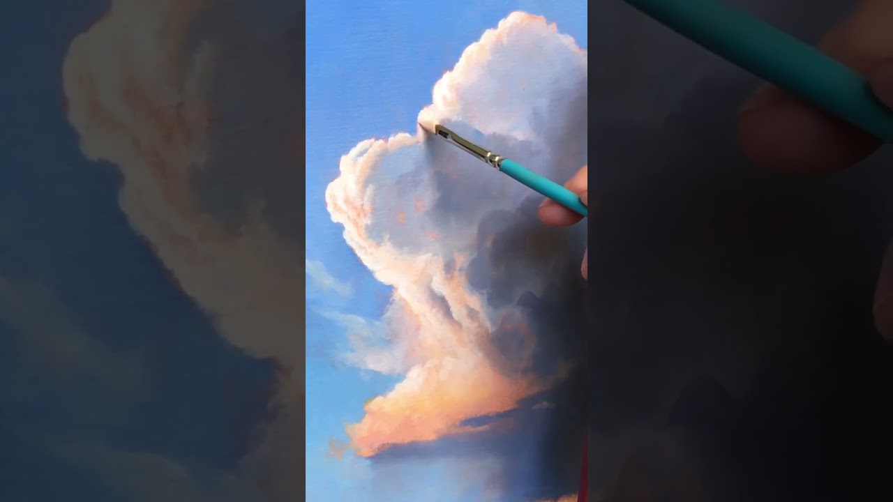 One thing that makes a difference when you paint clouds are edges.