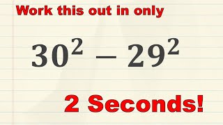 Work this out in 2 SECONDS!
