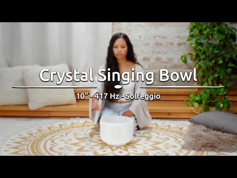 10" Solfeggio Crystal Singing Bowl, Re 417 Hz - SOLCSB10-417 - Meinl Sonic Energy