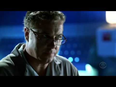 Grissom and Doc Robbins Singing in the Lab