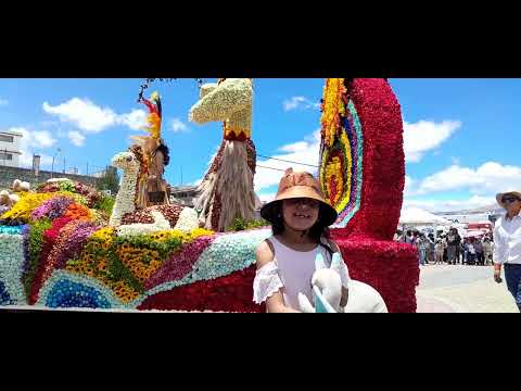 PEDRO MONCAYO DESFILE DE LAS FLORES Y ROSAS 115 AÑOS DE CANTONIZACION TABACUNDO ECUADOR 