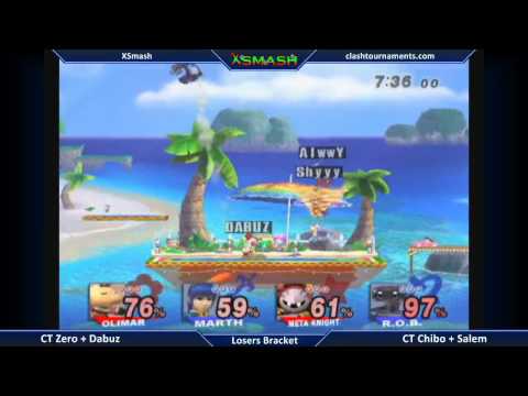 XSmash - CT Zero + Dabuz vs CT Chibo + Salem - SSBB