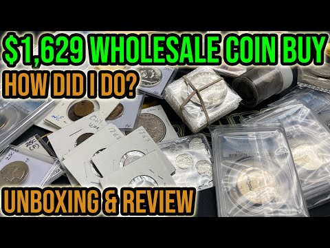 $1,629 Wholesale Rare Coin Buy Review & Unboxing - BETTER COINS & BIG FINDS