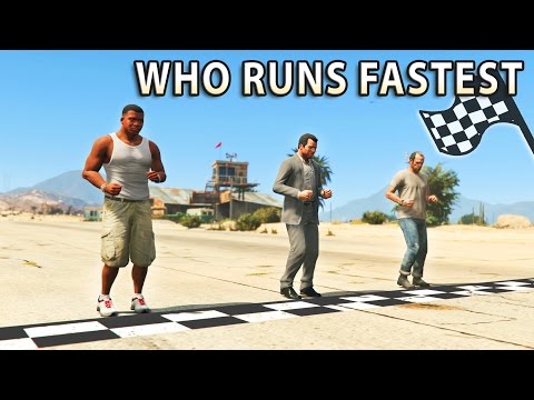 GTA V - Which main Character is the Fastest?
