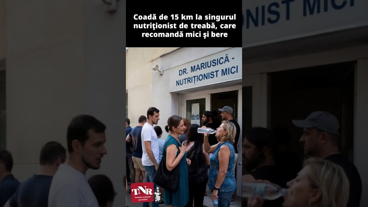 Coadă de 15 km la singurul nutriţionist de treabă, care recomandă mici şi bere