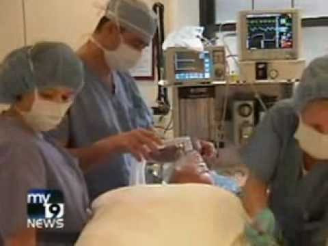 Watch Video: Male Rapid Recovery Necklift and Eyelifts on MY 9 News 2009