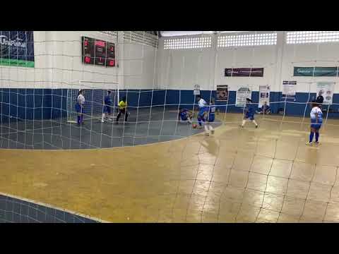 Terceiro gol da equipe feminina da Pinhal Futsal no empate em 5x5 contra a equipe de Itatiba.