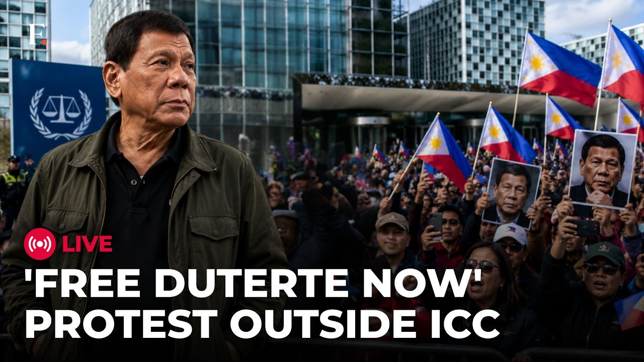 Duterte Protest LIVE | Former Philippine President Duterte Supporters Rally Outside ICC, Netherlands