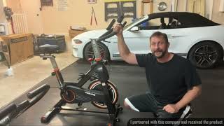 Review YOSUDA Indoor Cycling Bike Stationary Bike - Cycle Bike with Ipad Mount & Comfortable Seat