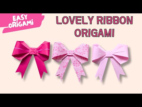 One Paper Gift Box Origami Cute Easy Folding Tutorial
