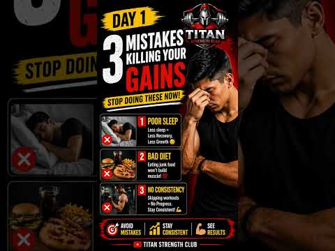 3 mistakes that are stopping you from gaining muscles #gym #gymmotivation #shortsfeed #shorts #viral