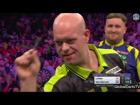 Luke Littler vs Michael van Gerwen 2026 BetMGM Premier League Night 2 SEMIFINAL