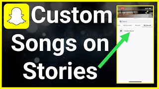 How To Add Your OWN Songs To Snapchat Story