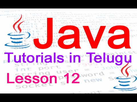 Java In Telugu Tutorial 12 While Loop