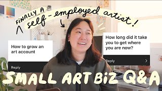 ♡ Small Art Business Q&A | How I Became a Self-Employed Freelance Artist ♡