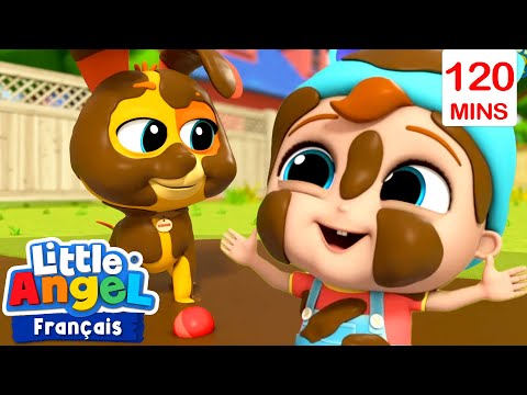 Jouons Dans La Boue | Comptines avec Bébé Louis | Little Angel Français