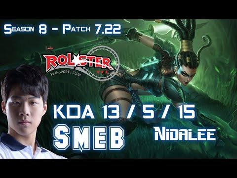 KT Smeb NIDALEE vs KHA'ZIX Jungle - Patch 7.22 KR Ranked
