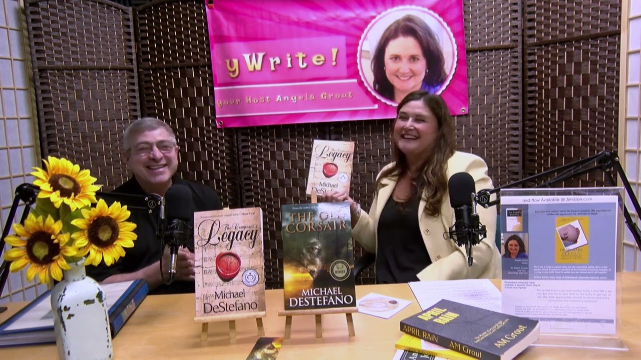 E63 Michael DeStefano: Historical Fiction & Music Composing on yWrite w/ Author Angela Grout