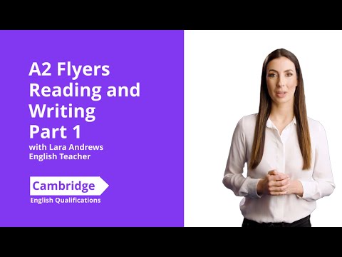 A2 Flyers Reading and Writing Part 1