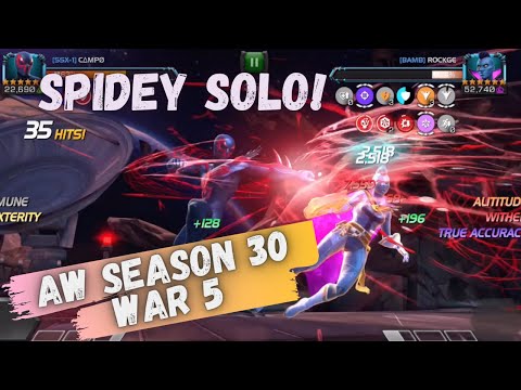 Alliance War Season 30, War 5, SSx-1 vs. BAMB - WL, Elsa, Sp2099 - Marvel Contest of Champions