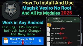 How To Install And Use Magisk Vexiro & Modules No Root Any Android || 2025