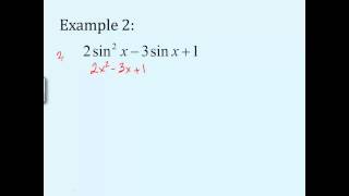 Solving Quadratic Trig Equations