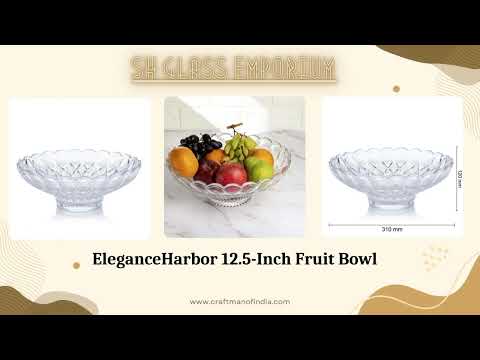 Eleganceharbor 12.5-inch fruit bowl