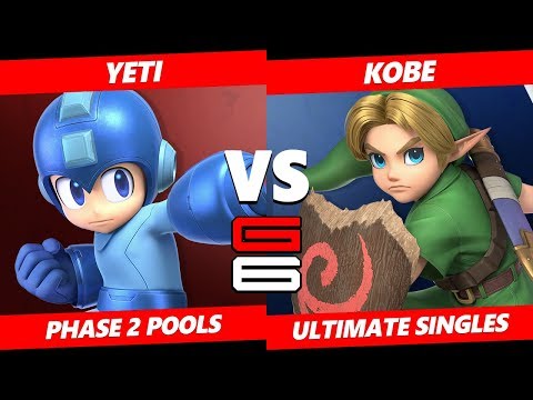 Genesis 6 SSBU - DB | Yeti (Mega Man) VS Kobe (Young Link) Smash Ultimate R2 Pools