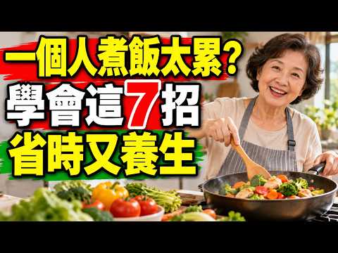 獨居老人每天煮飯太累？學會這7招，一個人也能吃得幸福。