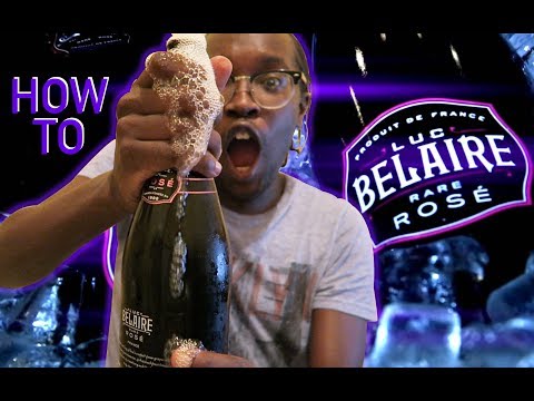 How to open a Bottle of Luc Belaire Rare Rosé