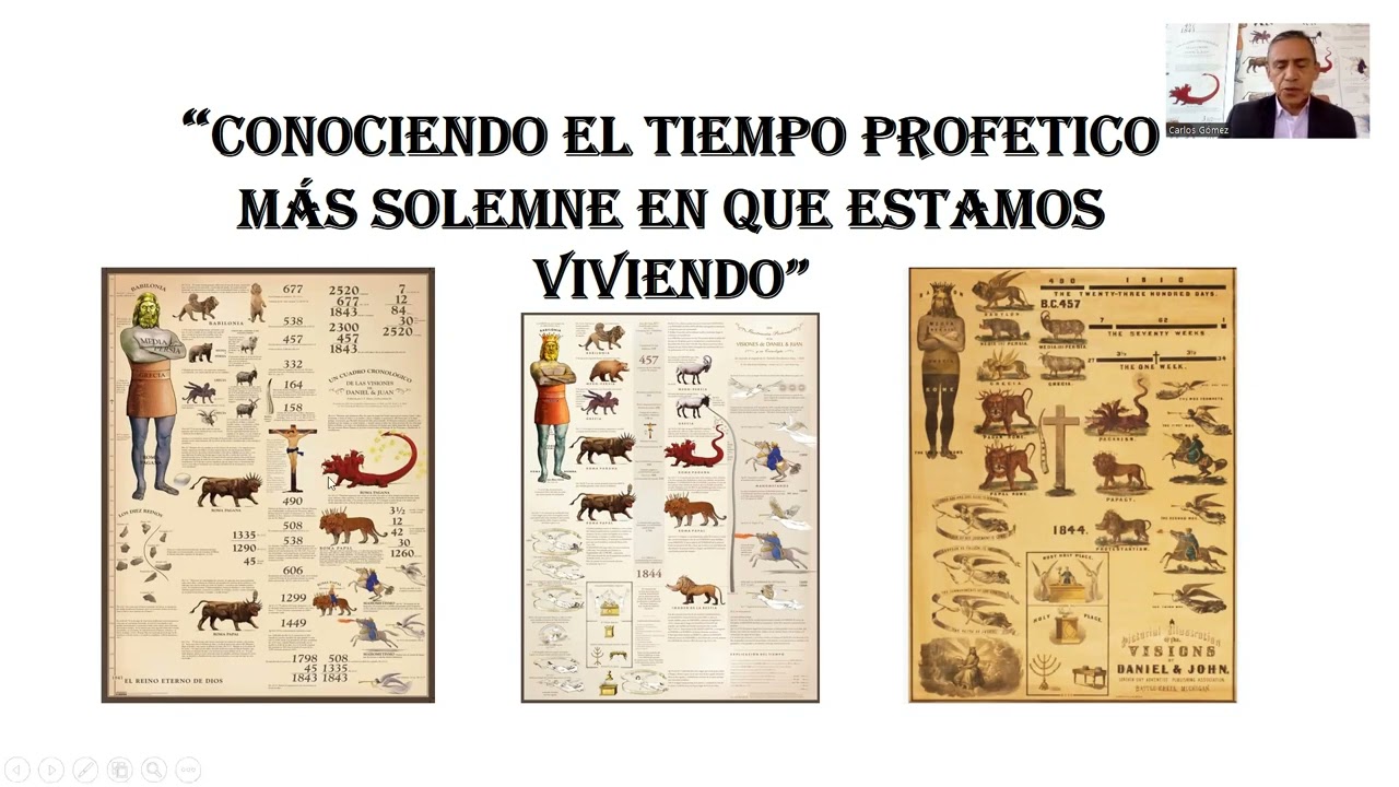 "CONOCIENDO EL TIEMPO PROFETICO MAS SOLEMNE EN QUE VIVIMOS". Parte 3. Carlos Gómez.