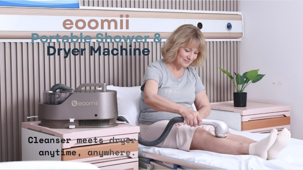 eoomii Portable Shower & Dryer Machine Compact & Portable Washer-Dryer Combo