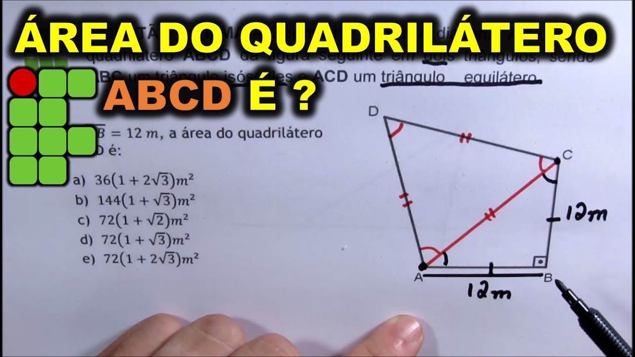 DICA DE GEOMETRIA || MACETE NA FORMULA -  ÁREA DO QUADRILÁTERO.