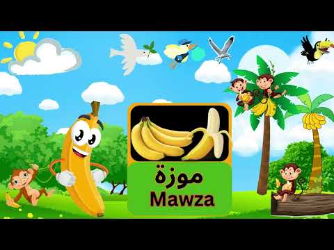 Fruits names in Arabic.Learn fruits Arabic Vocabulary.Fun Arabic Learning for Kids